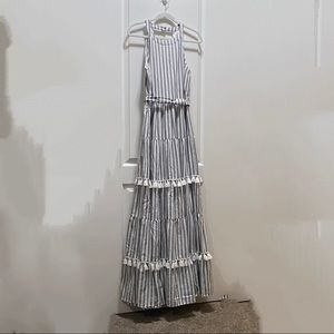 Eliza J Herringbone striped dress